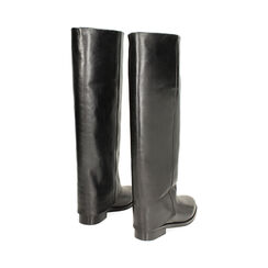 Stivali in pelle nera cavallerizzi, Primadonna, 26N515049PENERO040, 004 preview