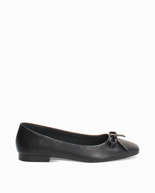 Ballerine nere con stile minimal, BLACK