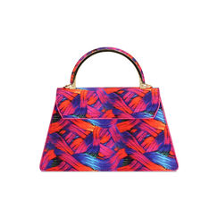 Mini bag donna multicolor- blu arancio in raso, Primadonna, 255126021RSMUBAUNI, 004 preview