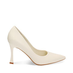 Escarpins couleur crème en cuir, Primadonna, 232102621EPPANN036, 001a
