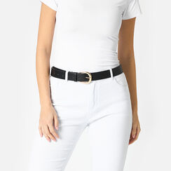 Ceinture femme noire classique, Primadonna, 25B413701EPNEROUNI, 002a
