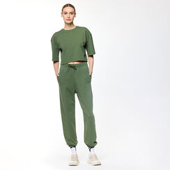 Pantalone verde in cotone, Primadonna, 23S610033COVERDL, 003 preview