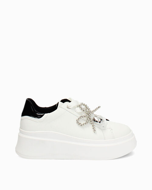 Zapatillas deportivas blancas con tac&oacute;n de 6 cm, WHITE