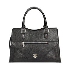 Bolso de mano negro crack, Special Price, 24D583201SCNEROUNI, 001a