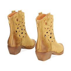 Bottillons femme cognac en microfibre, Primadonna, 25P604604MFCOGN036, 004 preview