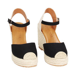 Alpargatas negras de lona, Primadonna, 234920102CANERO037, 002a