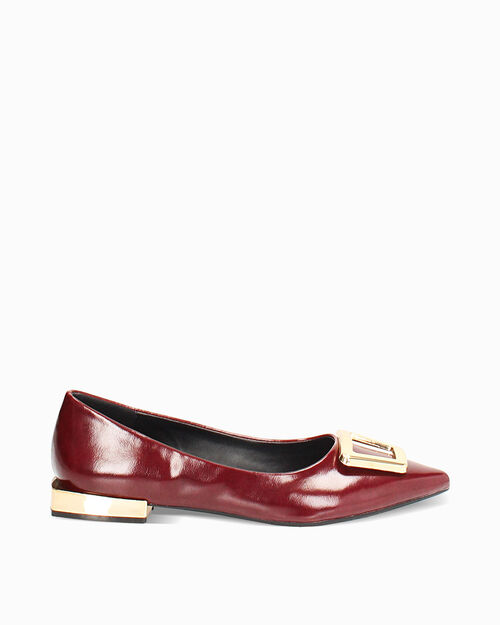 Ballerine bordeaux lucide, BURGUNDY