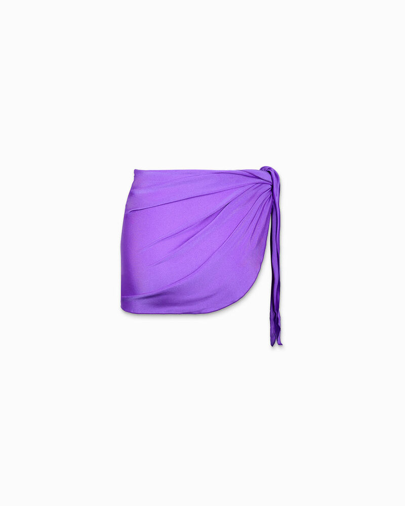 Cubreba&ntilde;ador de mujer color violeta en tejido image number null