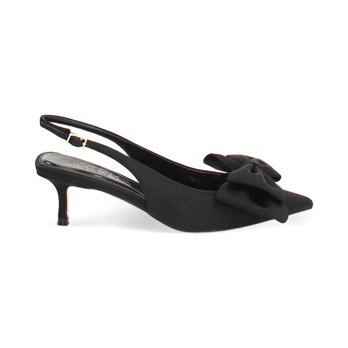 D&eacute;collet&eacute; slingback nere tacco 5 cm, Primadonna, 272115911LYNERO035
