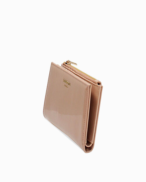 Portafoglio nude elegante con dettagli raffinati, NUDE