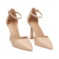 Décolleté open shank donna beige, tacco 10 cm, Primadonna, 254934201EPBEIG036, 003 preview