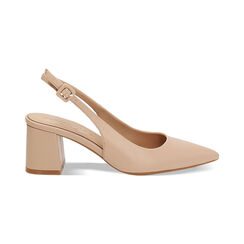 Escarpins slingback beige confortables pour femme, Primadonna, 252121506EPBEIG035, 001 preview