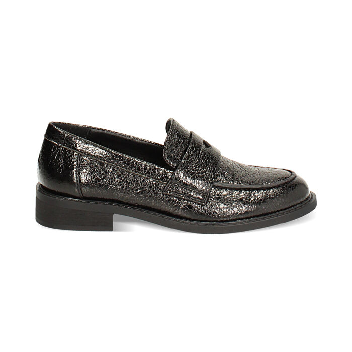 Mocassin noir chic, Primadonna, 243066606LCNERO036