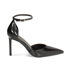 Décolleté open shank neri con tacco 9,5 cm, Primadonna, 262156402EUNERO035, 001 preview