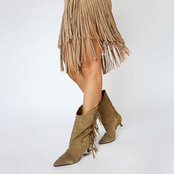 Bottines en daim taupe à talon élégant, Primadonna, 26A515026CMTAUP036, 003 preview