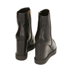 Ankle boots neri, zeppa 7,5 cm , Primadonna, 204989101EPNERO035, 003 preview