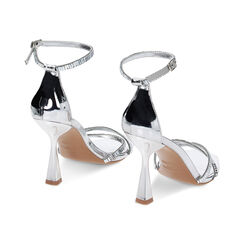 Sandales à talons argent miroir avec pierres, Fin de Collection, 234912951SRARGE035, 003 preview