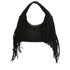 Mini sac noir en microfibre avec bandoulière amovible, Primadonna, 265126595MFNEROUNI, 001a