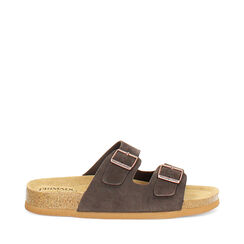 Fussbett femme marron foncé en daim, Primadonna, 25R300028CMMORO036, 001a