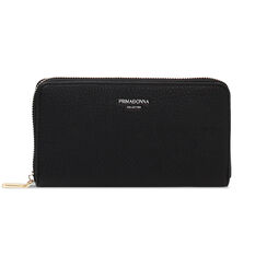 Portafoglio donna nero semplice, Primadonna, 255700503EPNEROUNI, 001 preview
