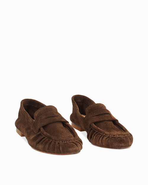 Mocassino in camoscio moro, DK BROWN