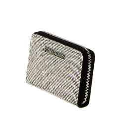 Portafogli con strass argento, Primadonna, 225122516LMARGEUNI, 002a