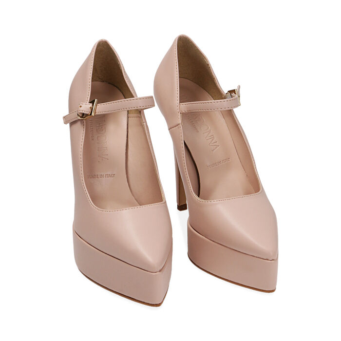 Decollete donna platform nude tacco 13 cm Primadonna Collection