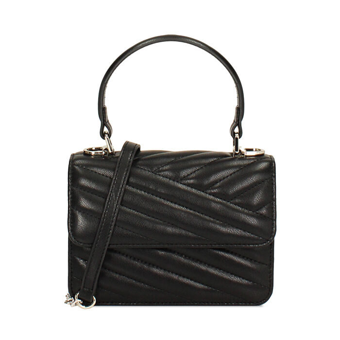 Mini bag nera con manico, Promozioni, 245126008EPNEROUNI