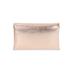 Pochette donna rosa oro in laminato con tracolla in pietre, Primadonna, 255124695LPRAORUNI, 004 preview