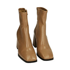 Ankle boots beige, tacco 8 cm , Primadonna, 203050029EPBEIG036, 002 preview