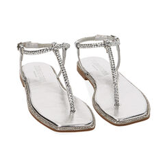 Infradito gioiello argento laminato, Primadonna, 214905001LMARGE036, 002 preview