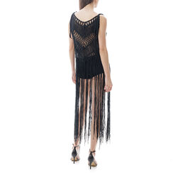 Copricostume nero con frange, Primadonna, 21B492605TSNEROUNI, 002a