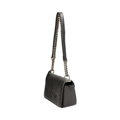 Borsa a tracolla nera con doppia tasca, Primadonna, 265700970EPNEROUNI, 003 preview