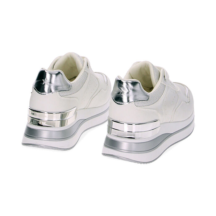 Sneakers bianco argento