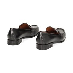 WOMEN SHOES MOCASSINS LEATHER NERO, Primadonna, 23N501282PENERO035, 003 preview