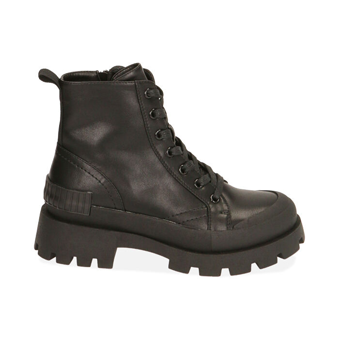 Botas militares gruesos negros , Primadonna, 203013201EPNERO035