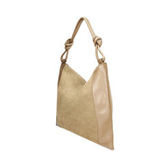 Borsa a spalla donna taupe in camoscio, Primadonna, 240804086CMTAUPUNI, 002 preview