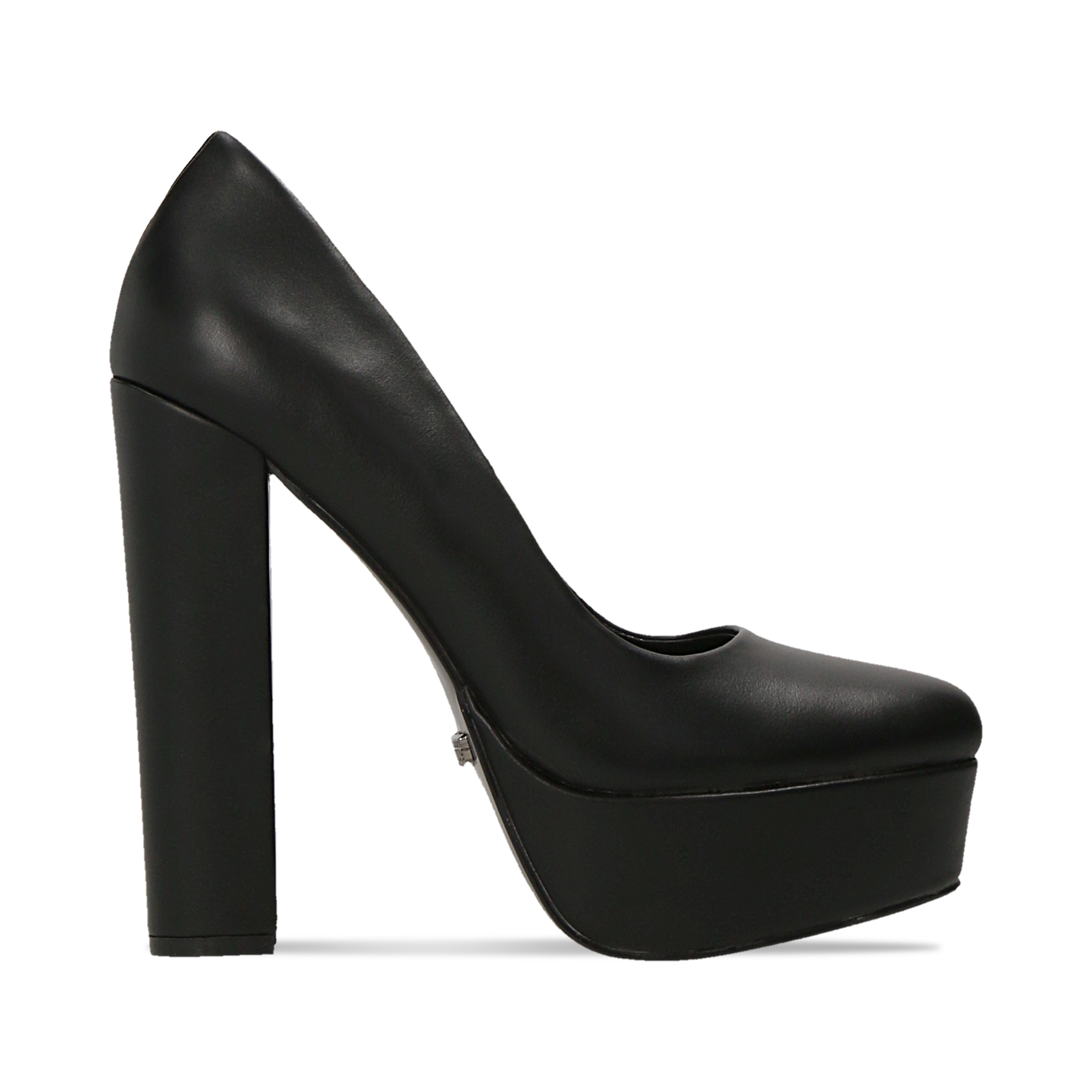 scarpe con plateau e tacco quadrato