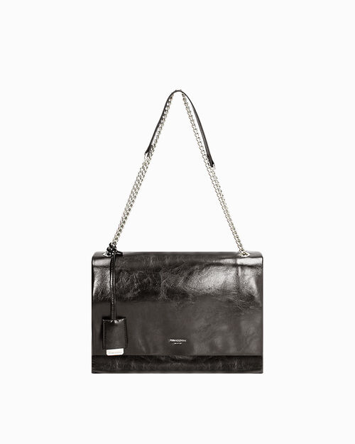 SACS SAC D EPAULE SYNTHETIQUE BRILLANT N, BLACK