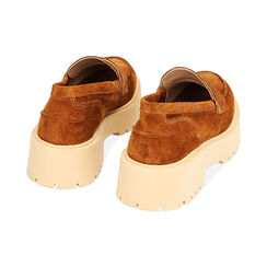 WOMEN SHOES MOCASSINS SUEDE COGN, Primadonna, 21L615001CMCOGN035, 003 preview