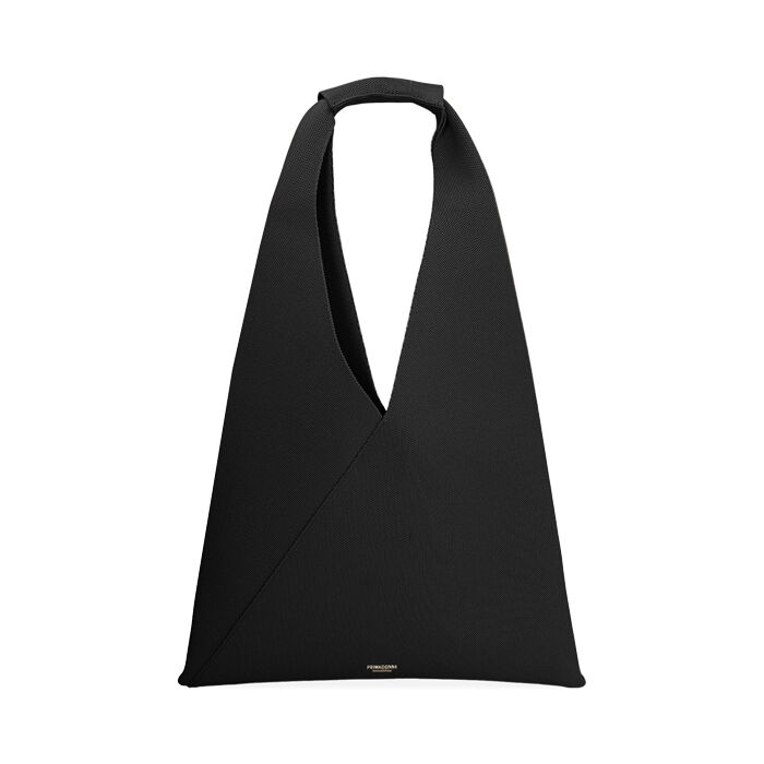 Sac à épaule noir pour femme en tissu, Primadonna, 250510031TSNEROUNI