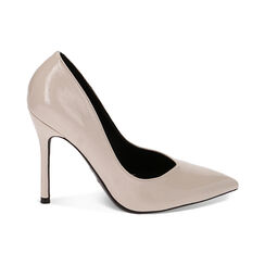 Décolleté panna in naplak, tacco 10,5 cm, Primadonna, 222186102NPPANN035, 001 preview