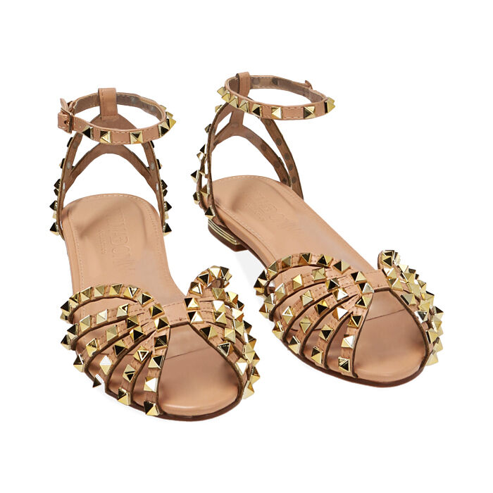 Ballerine donna borchiate nude Primadonna Collection