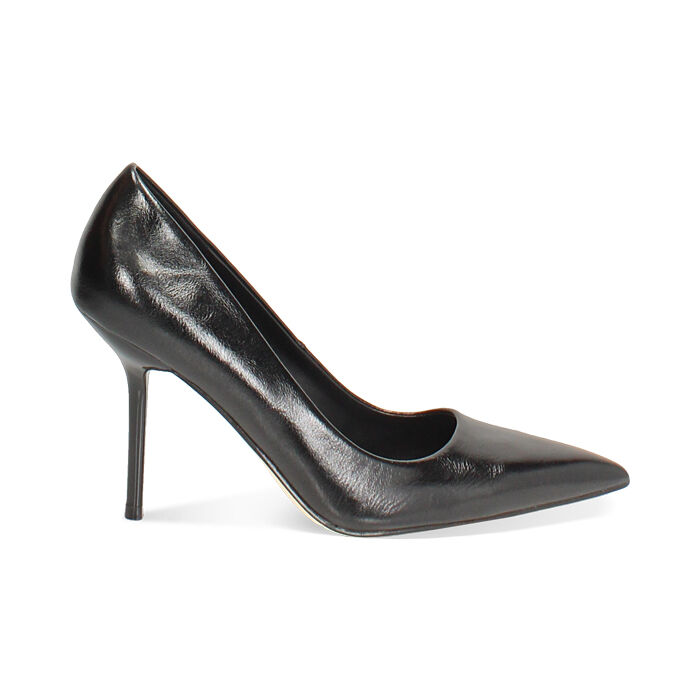Décolleté nere lucide con tacco 9,5 cm, Primadonna, 26M761604EUNERO035