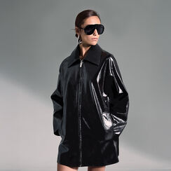 Trench nero elegante da donna, Primadonna, 266500451EPNEROM, 002a