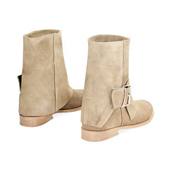 Stivaletti texani taupe in camoscio, tacco 3 cm, Primadonna, 23L600101CMTAUP036, 003 preview