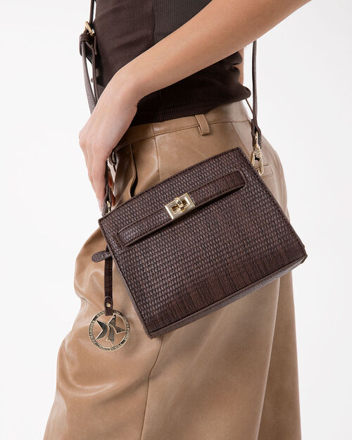 BAG MINI BAG SYNTHETIC MORO, DK BROWN