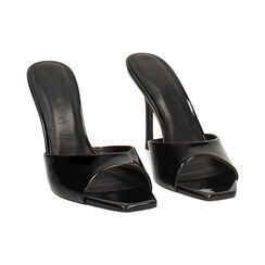 Mules open toe neri tacco 9,5 cm, Primadonna, 272159701VENERO035, 003 preview