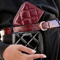 Portefeuille noir brillant avec détails raffinés, Primadonna, 265102407EUNEROUNI, 002 preview