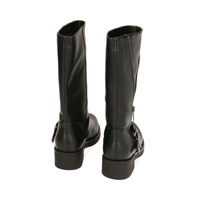 Bottes biker femme noires tige haute Primadonna Collection